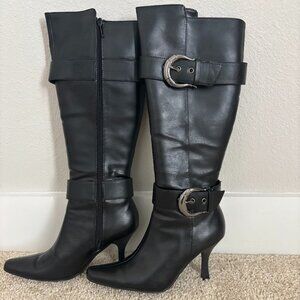 CL by Chinese Laundry Shannon Black Heeled Boots Size 6.5